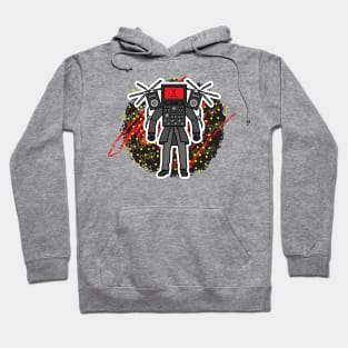 Skibidi Toilet TV Man, Titan Tv Man, Titan Speakerman Hoodie